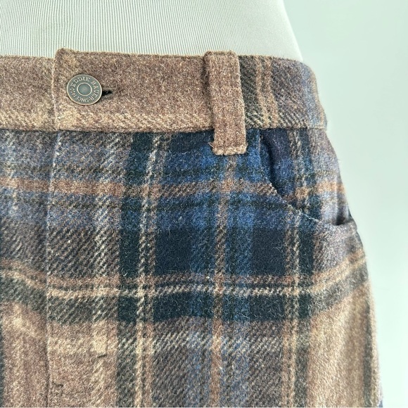 Eddie Bauer skirt size 8 multicolored 78% wool plaid Academia pencil equestrian - Picture 6 of 14